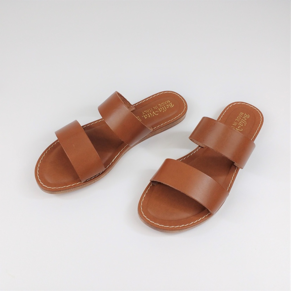 Bella Vita Imo Brown Whiskey Slide Sandal Italy 8W_3